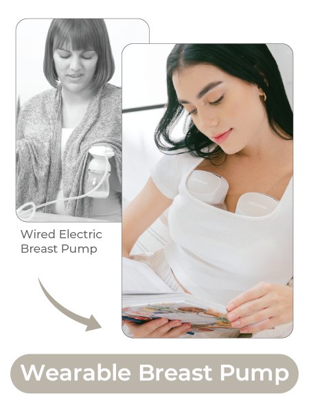 MOOIMOM M2 Pro Hands-Free Electric Breast Pump (Single) description image