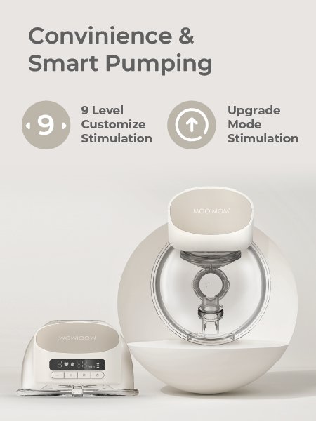 MOOIMOM M2 Pro Hands-Free Electric Breast Pump (Single) description image
