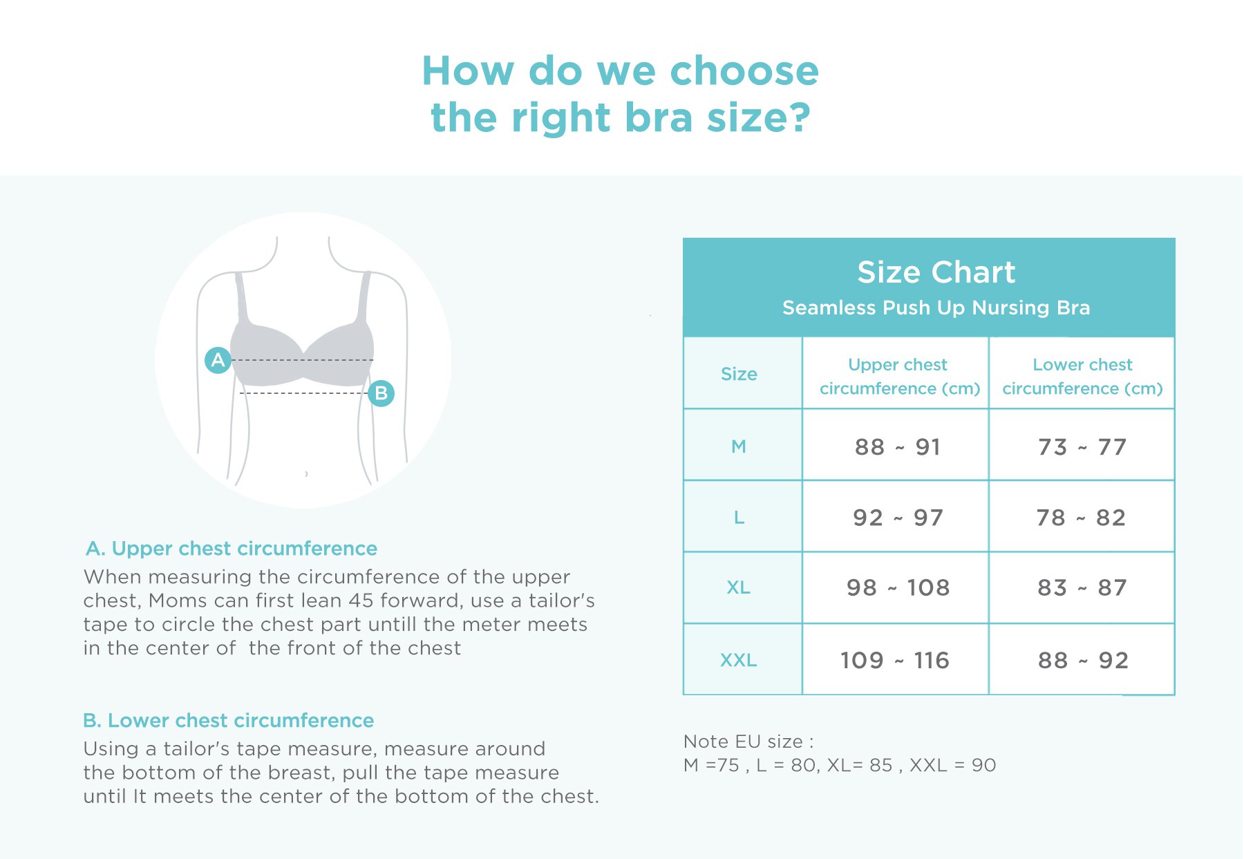 MOOIMOM Seamless Push Up Nursing Bra description image