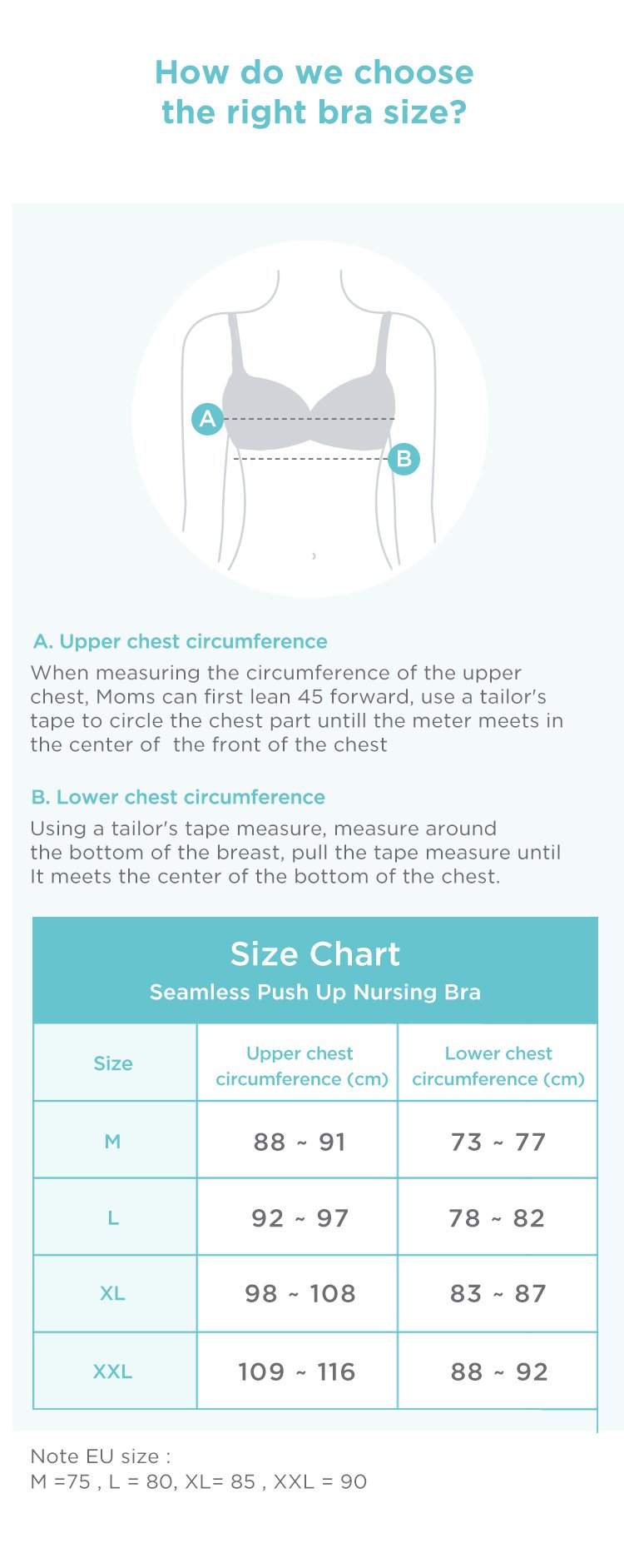 MOOIMOM Seamless Push Up Nursing Bra description image