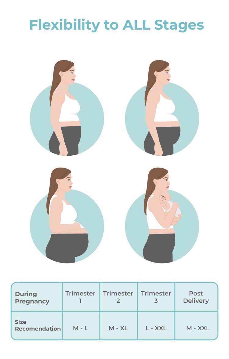 MOOIMOM Active Belly Cover Maternity Leggings (Long) description image