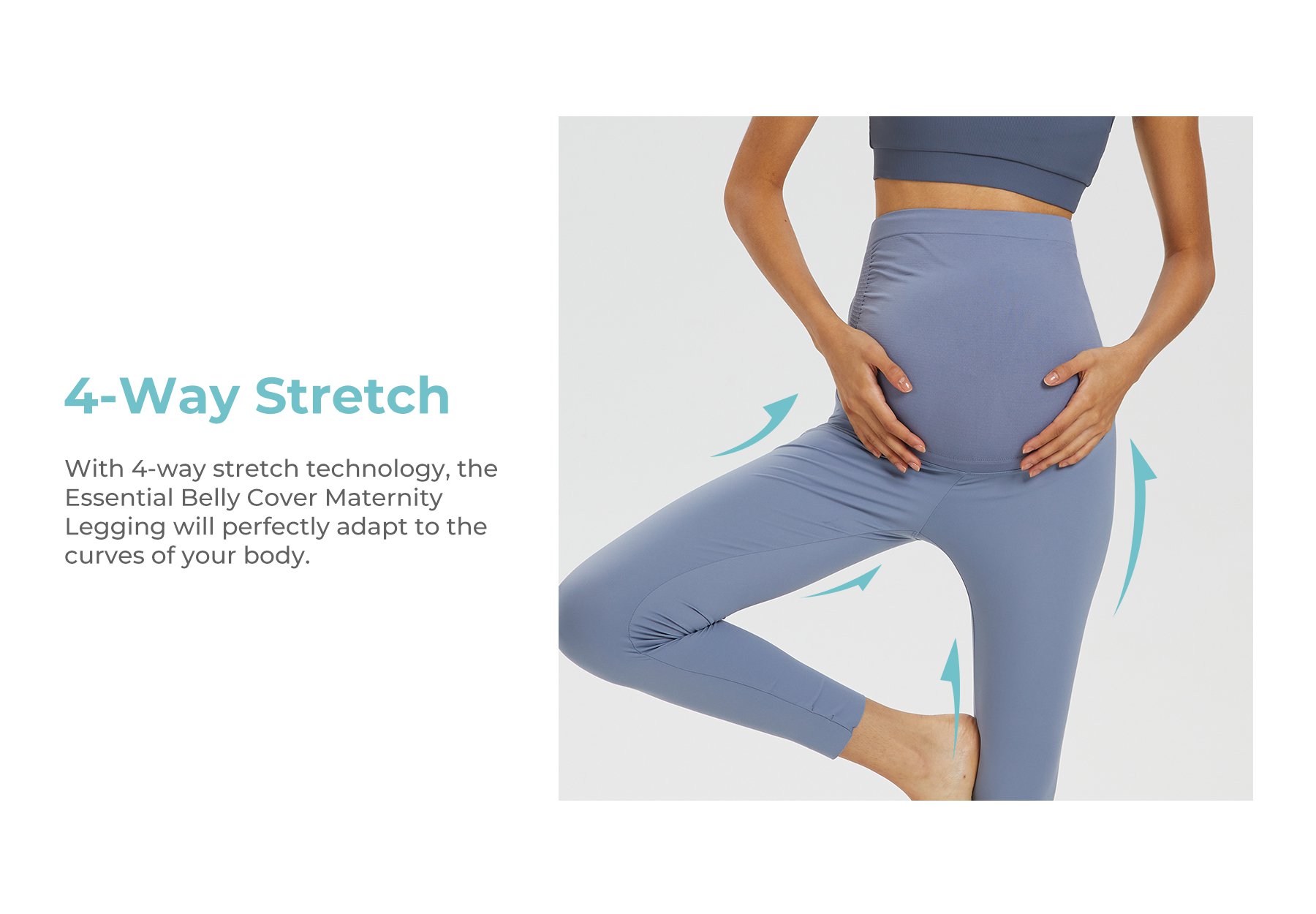 MOOIMOM Essential Belly Cover Maternity Legging (Long) description image