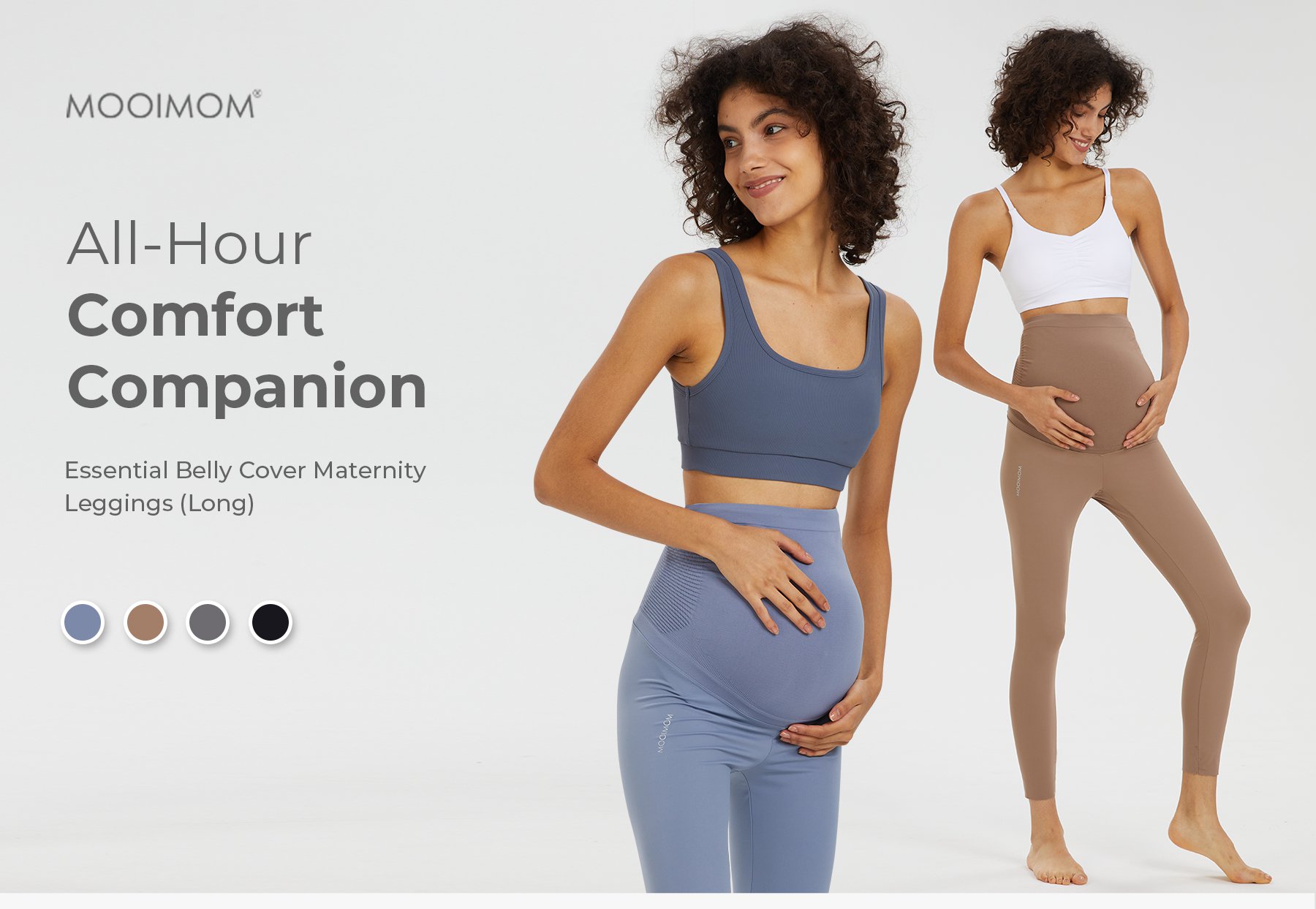 MOOIMOM Essential Belly Cover Maternity Legging (Long) description image
