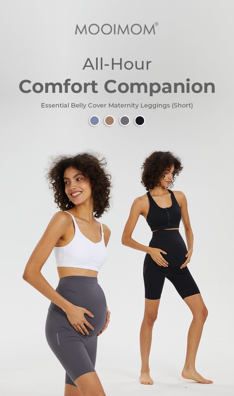 MOOIMOM Essential Belly Cover Maternity Legging (Short) description image