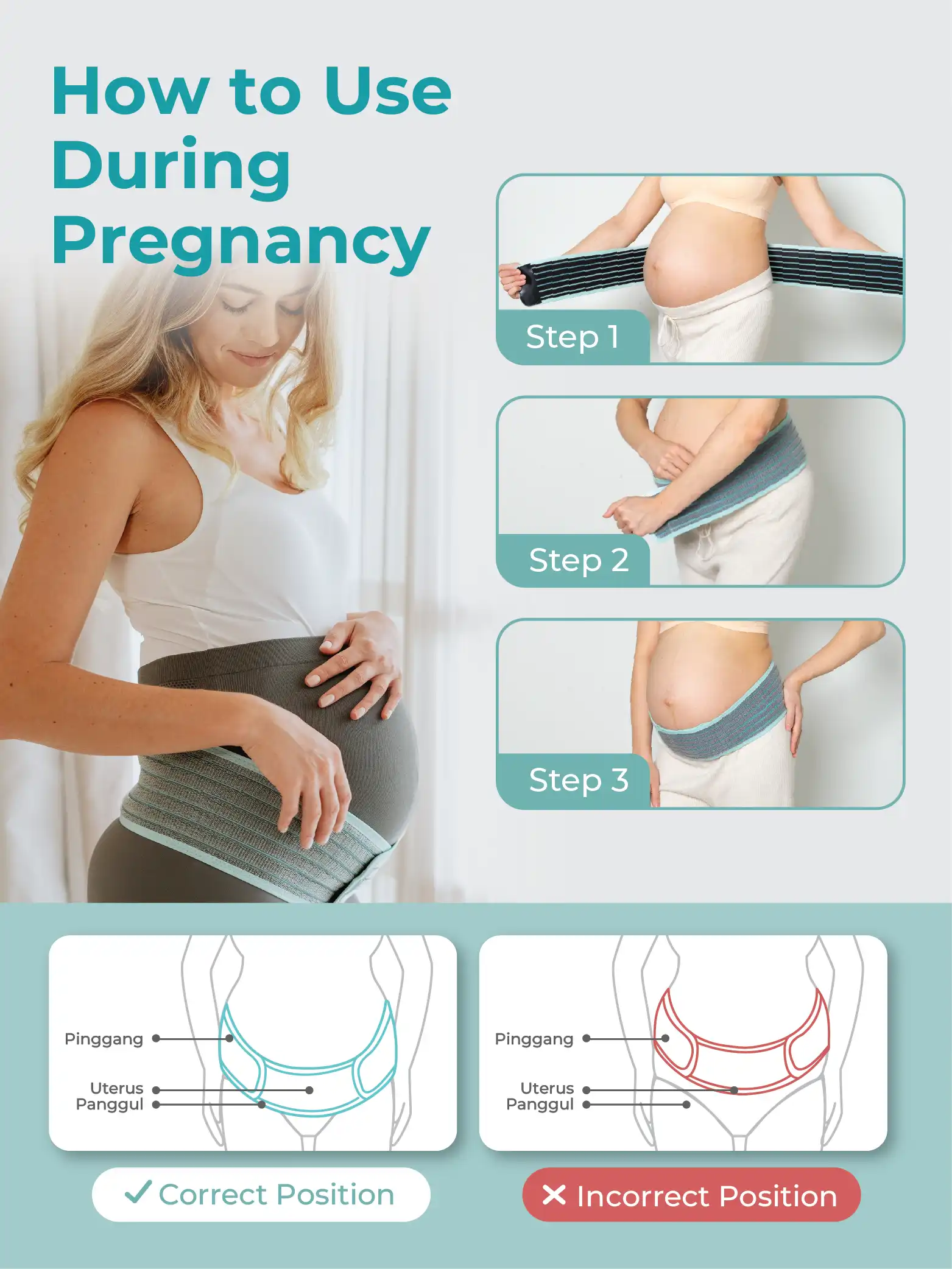 MOOIMOM 2 in 1 Premium Bamboo Corset description image