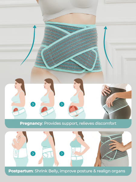 MOOIMOM 2 in 1 Premium Bamboo Corset description image