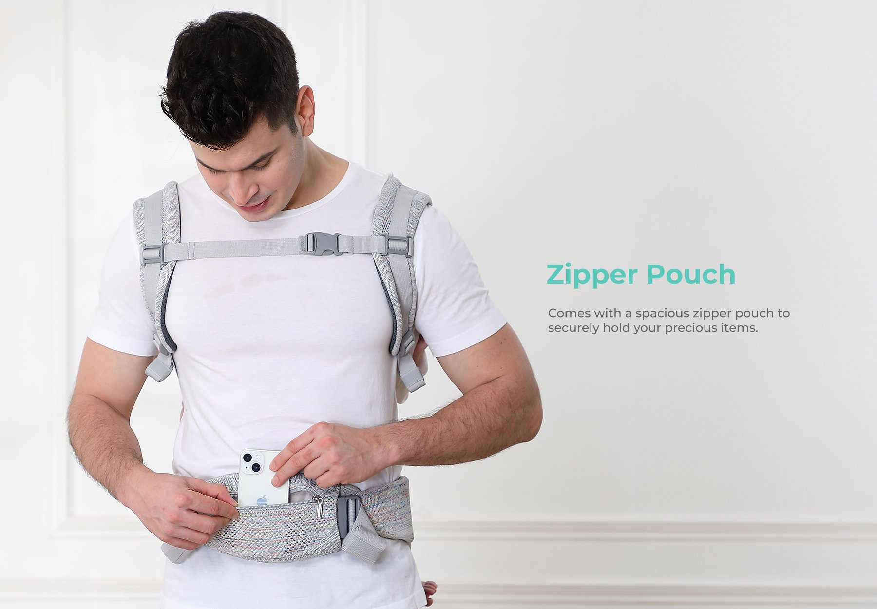 Mooimom AiryKnit Baby Carrier description image
