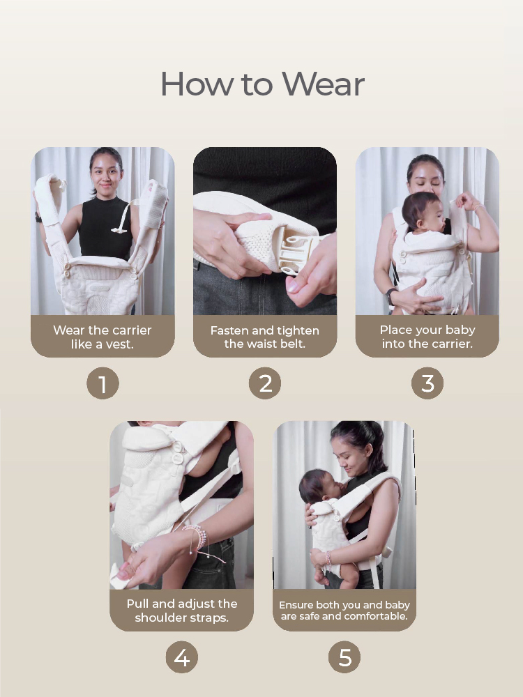 Mooimom AiryKnit Baby Carrier description image