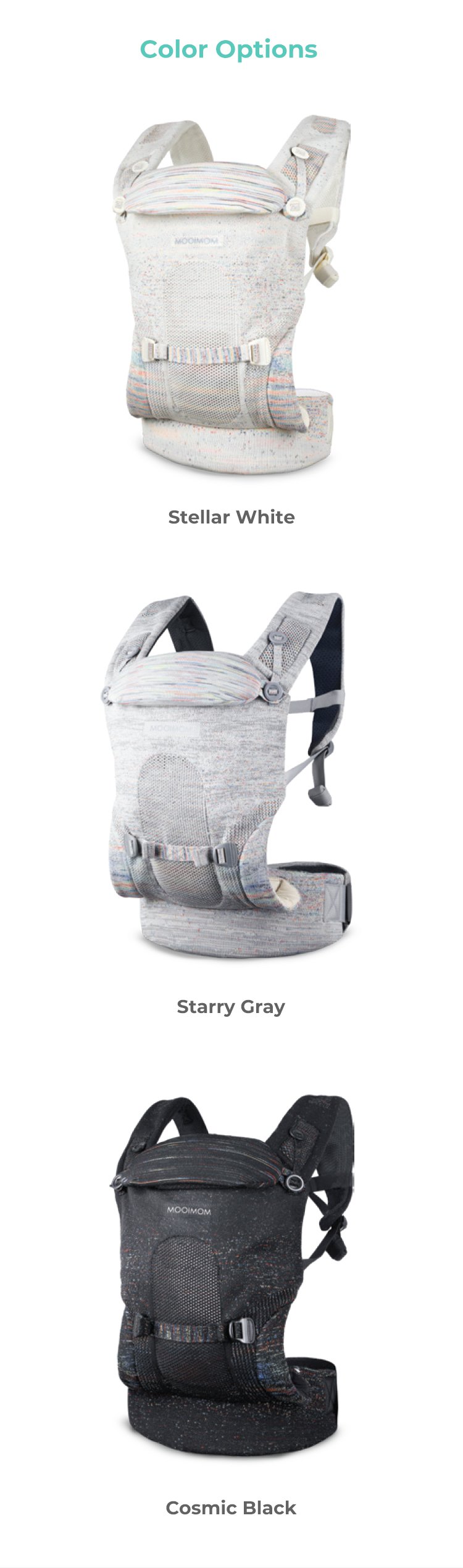 Mooimom AiryKnit Baby Carrier description image