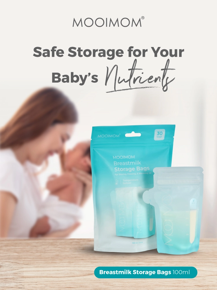 MOOIMOM Breastmilk Storage Bags 100ml (30 pcs) description image