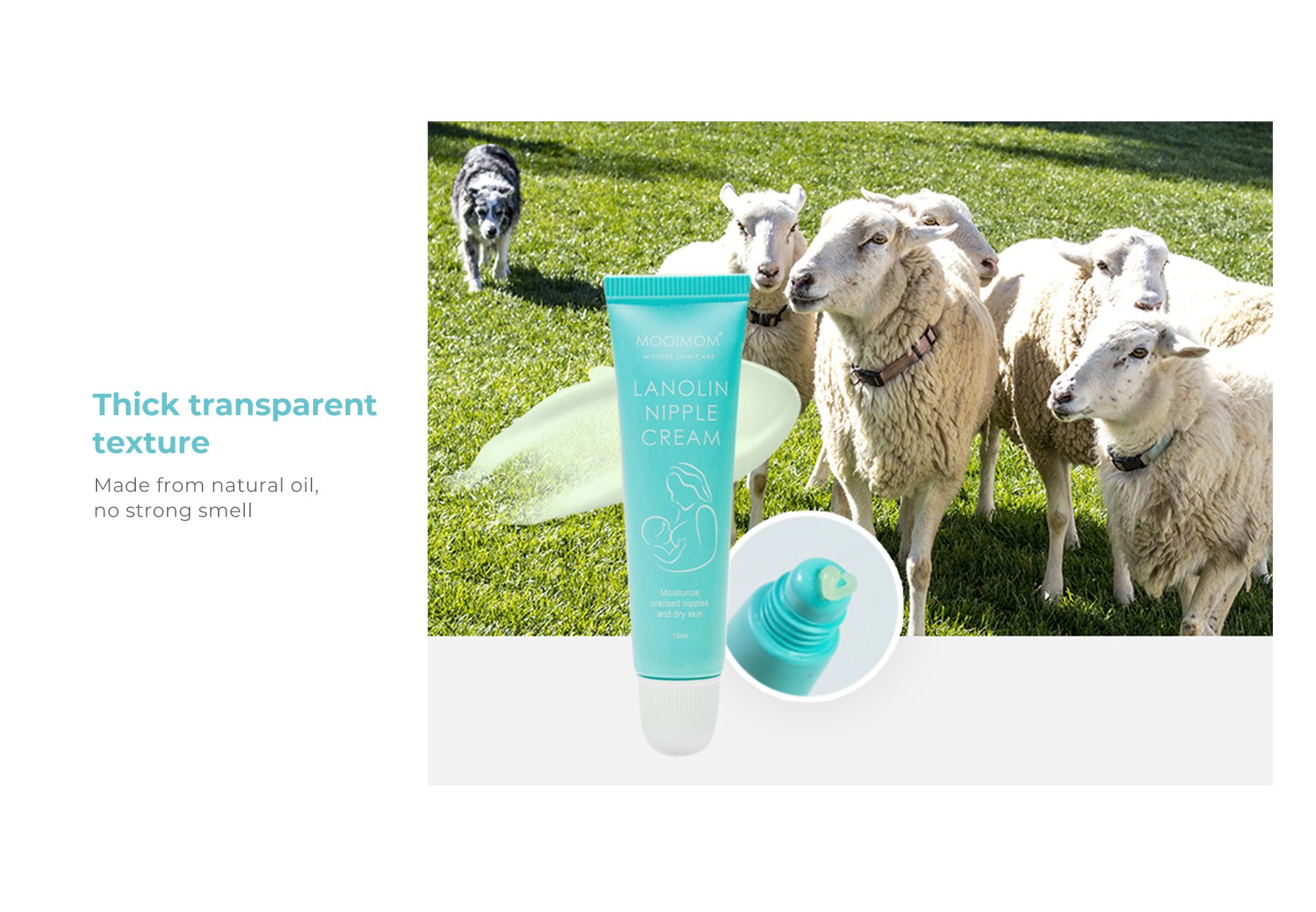 MOOIMOM Lanolin Nipple Cream description image